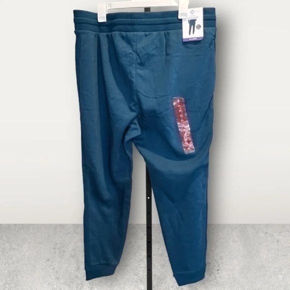 NWT - MEMBERS MARK XXL TEAL JOGGER ~ front pockets w/ drawstring & elastic waist - Picture 1 of 11